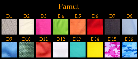 Pamut szín választék